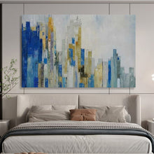 Load image into Gallery viewer, Hand - painted Abstract Cityscape Acrylic Art for Urban Loft Decor LargeART1659