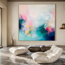Load image into Gallery viewer, Soft Color Abstract Canvas Painting, Perfect for Romantic Bedroom & Calming Spa Area LargeART1173