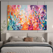Load image into Gallery viewer, Colorful Abstract “Confetti Sky” Painting on Canvas, Joyful Modern Art DKH860