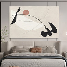 Load image into Gallery viewer, Geometric Abstract Painting on Canvas - “Balanced Forms” DKH738