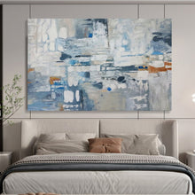 Load image into Gallery viewer, Cool - Toned Urban Abstraction Abstract acrylic painting DLZ018