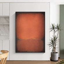 Load image into Gallery viewer, “Reddish - Orange Color - Field” - Rothko - Style Art on Canvas DKH1613