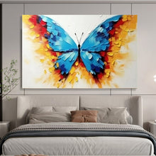 Load image into Gallery viewer, Colorful Butterfly Impasto - Vibrant Living Room or Bedroom Art LargeART1507