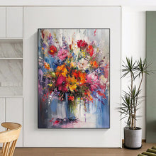 Load image into Gallery viewer, Colorful Floral Explosion – Impasto - Style Flower Bouquet DTP260