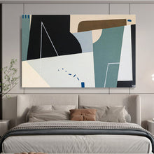 Load image into Gallery viewer, Minimalist Geometric Abstract Painting on Canvas DKH553