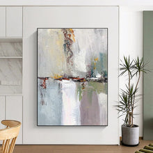 Load image into Gallery viewer, Oversized Reflective Abstract Landscape Art for Lakeside Home & Relaxation Lounge LargeART0403