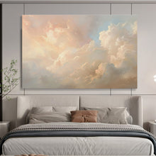 Load image into Gallery viewer, Fluffy Cloudscape Abstract Painting for Nursery & Meditation Room DKH209