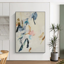 Load image into Gallery viewer, Large - Format Pastel Floral Abstract Art for Nursery & Feminine Boudoir LargeART0456