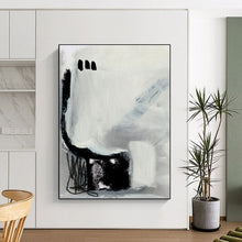 Load image into Gallery viewer, Abstract Monochrome Gestures – Gray and Black Expressive Marks DTP205