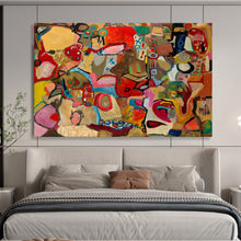 Load image into Gallery viewer, “Colorful Abstract Gathering” - Eclectic Abstract Acrylic, Good for Community Space and Living Room DLZ240