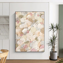 Load image into Gallery viewer, “Pastel Textured Floral Abstract” Abstract Impasto Painting on Canvas, Cheerful Decor DKH982