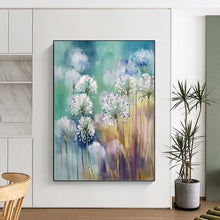 Load image into Gallery viewer, “Soft Floral Abstract” Abstract Painting on Canvas, Feminine Bedroom Decor DKH1032