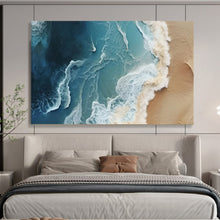 Load image into Gallery viewer, Aerial Ocean Waves - Modern Living Room Art LargeART1547