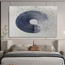 Load image into Gallery viewer, Textured Circular Abstract Painting for Modern Gallery & Minimalist Office DKH211