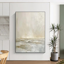 Load image into Gallery viewer, Soft - Toned Seascape Abstract - Fits Coastal Bedroom & Relaxation Nook LargeART2360