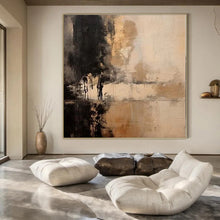 Load image into Gallery viewer, Earthy Tones Abstract Scene Abstract Canvas Painting, Great for Rustic Bedroom & Nature - Inspired Office LargeART1217