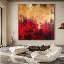 Load image into Gallery viewer, Fiery Abstract Abyss Acrylic Art, Great for Game Room & Bold Entryway LargeART1027