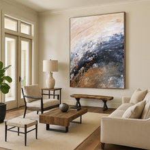 Load image into Gallery viewer, Custom Grand Abstract Cityscape - Hand-Painted Oil on Linen for Urban Loft Apartments