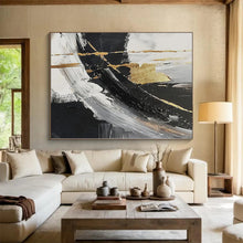 Load image into Gallery viewer, Oversized Custom Hand-Painted Abstract Canvas for Office & Hotel Lounges