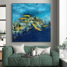 Load image into Gallery viewer, Hand-Painted Bespoke Abstract Mural for Office & Hotel Lounges