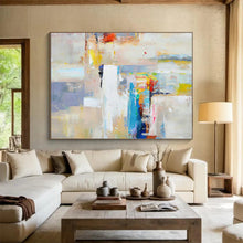 Load image into Gallery viewer, Custom Extra Large Abstract Mural - Hand-Painted Acrylic for Restaurant Interiors