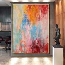 Load image into Gallery viewer, Custom Extra Large Abstract Circus Art - Commissioned Acrylic for Cabaret Theater Foyers