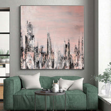Load image into Gallery viewer, Large-Scale Custom Hand-Painted Abstract Art for Bedroom & Hotel Library
