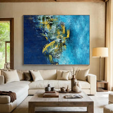 Load image into Gallery viewer, Hand-Painted Bespoke Abstract Mural for Office & Hotel Lounges