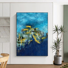 Load image into Gallery viewer, Hand-Painted Bespoke Abstract Mural for Office & Hotel Lounges