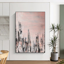 Load image into Gallery viewer, Large-Scale Custom Hand-Painted Abstract Art for Bedroom & Hotel Library