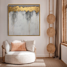 Load image into Gallery viewer, Grey Gold Textured Canvas Painting Extra Large Wall Art For Living Room Office Bedroom GP524