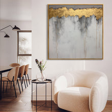 Load image into Gallery viewer, Grey Gold Textured Canvas Painting Extra Large Wall Art For Living Room Office Bedroom GP524