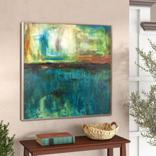Load image into Gallery viewer, Abstract Landscape Green Painting Minimal Art Wall Painting For Living Room Sp048