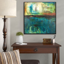 Load image into Gallery viewer, Abstract Landscape Green Painting Minimal Art Wall Painting For Living Room Sp048