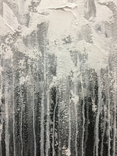 Load image into Gallery viewer, Big Size Black And White Abstract Painting Palette Knife Painting Sp051