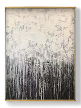 Load image into Gallery viewer, Big Size Black And White Abstract Painting Palette Knife Painting Sp051