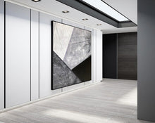 Load image into Gallery viewer, Black And White Abstract Canvas Painting Origanal Modern Art Sp080