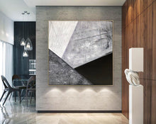 Load image into Gallery viewer, Black And White Abstract Canvas Painting Origanal Modern Art Sp080