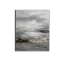 Load image into Gallery viewer, Black And White Painting Gold Contemporary Art Decor Sp009