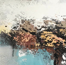 Load image into Gallery viewer, Black Blue White Abstract Painting on Canvas Contemporary Art Wp012