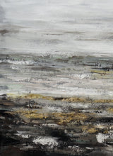 Load image into Gallery viewer, Black Gray Brown Contemporary Art Thick Heavy Texture Painting Sp011