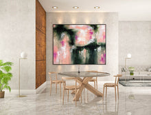 Load image into Gallery viewer, Black Pink White Textured Wall Art,Textured Abstract Paintings Kp075