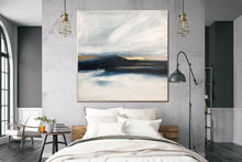 Load image into Gallery viewer, Black and White Art Modern Abstract Painting Original Artwork Sp021