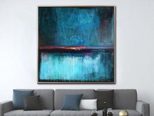 Load image into Gallery viewer, Blue Abstract Painting Contemporary Art On Canvas Kp128