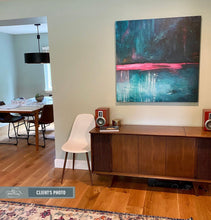 Load image into Gallery viewer, Blue Abstract Painting Contemporary Art On Canvas Kp128