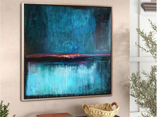 Load image into Gallery viewer, Blue Abstract Painting Contemporary Art On Canvas Kp128