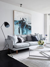 Load image into Gallery viewer, Blue And White Abstract Painting Modern Wall Abstract Art Sp063