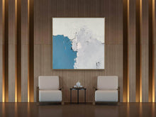 Load image into Gallery viewer, Blue Gray White Abstract Painting Modern Canvas Art Sp093