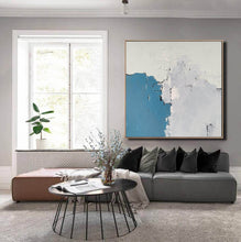 Load image into Gallery viewer, Blue Gray White Abstract Painting Modern Canvas Art Sp093