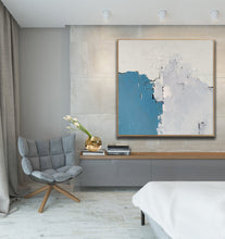 Load image into Gallery viewer, Blue Gray White Abstract Painting Modern Canvas Art Sp093
